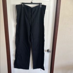 Women’s Black Drawstring Beach Pants